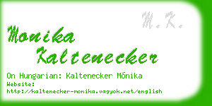 monika kaltenecker business card